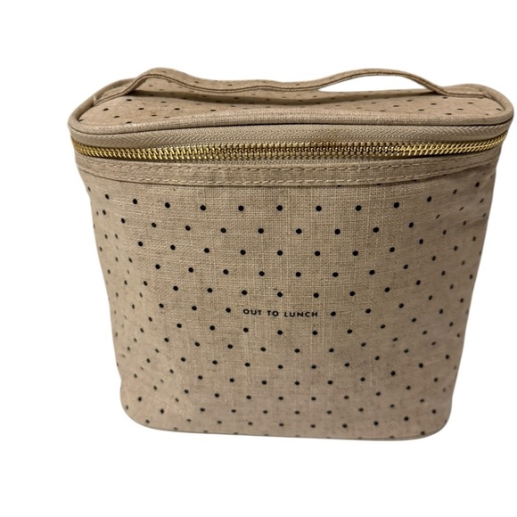 Kate Spade New York Lunch Tote, Deco Dots (Out To Lunch), Canvas Beige - Picture 1 of 8